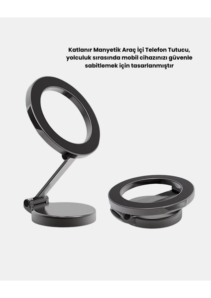 Buğz Manyetik Katlanabilir Araç Telefon Tutucu – Magsafe Uyumlu, 360° Ayarlanabilir, Güçlü Mıknatıs fırsatları