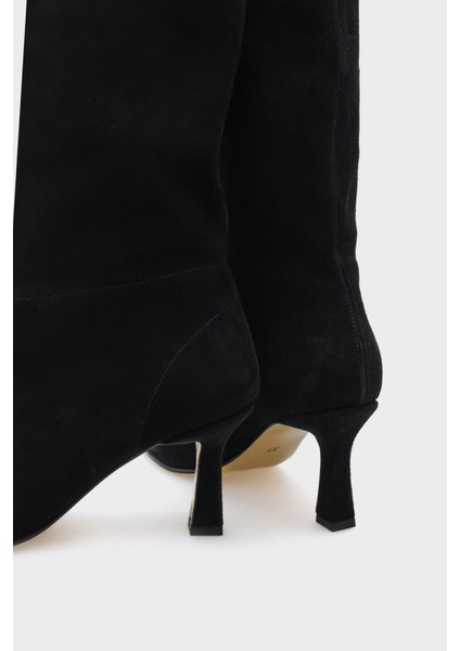 Lita Siyah Hakiki Deri Süet Bayan Çizme fırsatları