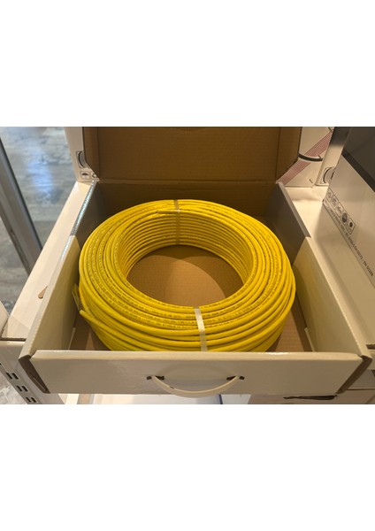 Reçber Cat 6 H.f. U/utp SL400 23 Awg 100 Metre Kutu Sarı