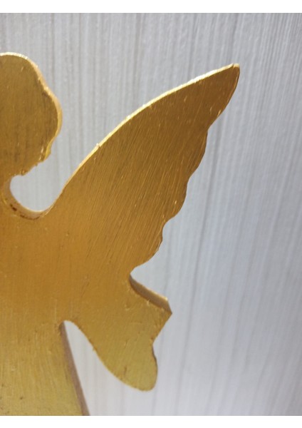 Evlilik Yıl Dönümü Hediyesi Kız Arkadaşa Doğum Günü Hediyesi Ahşap Melek Figürü-Gold indirimleri