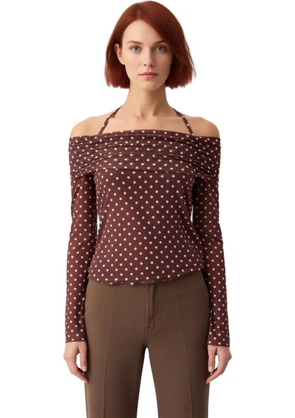 Kadın Dokulu Ispanyol Kol Bluz Şık ve Zahmetsiz Günlük Giyim Kaliteli Şık Rahat Modern modelleri