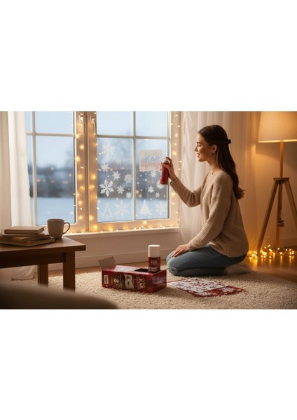 Kar Spreyi 8 Şablonlu 150 ml