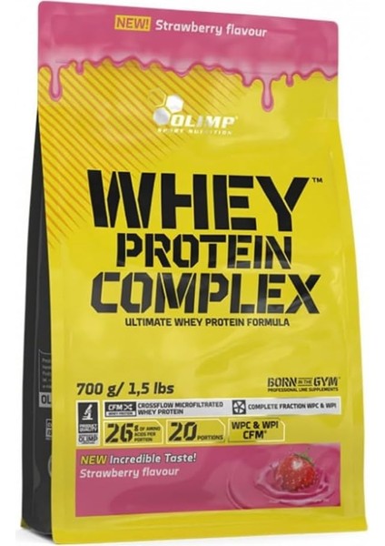 Olımp Sport Nutrıtıon Whey Protein Complex Protein Tozu - Çilek Aromalı 1 Paket(1 x 700 G)