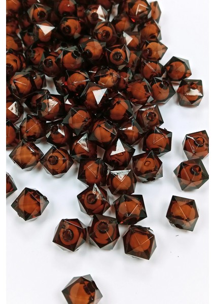 Litaetrend Küp Boncuk Içten Boncuklu Bileklik Çanta Boncuğu 10 mm 50 gr Kahverengi - BNC455 fiyatları