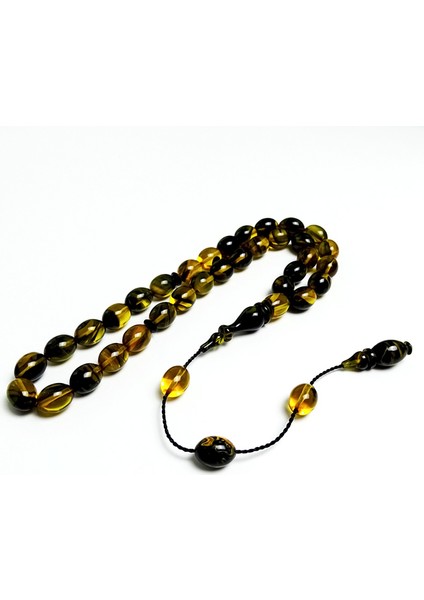 Hareli Çift Renk Ateş Kehribarı Tesbih modelleri