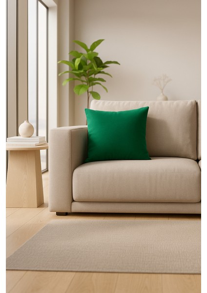 Emberline Keten Dekoratif Kırlent Kılıfı 50X50 cm (Kırmızı - Yeşil) fiyatları