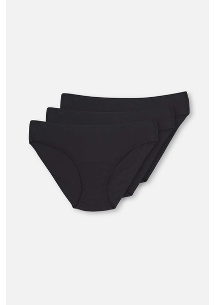 Kadın Pamuklu 3'lü Klasik Slip Külot 5114KC