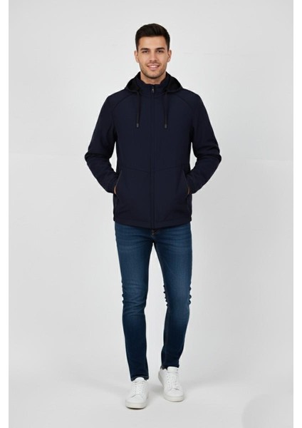 Erkek Kapüşonlu Mevsimlik Spor Mont 8077 BGL-ST04919