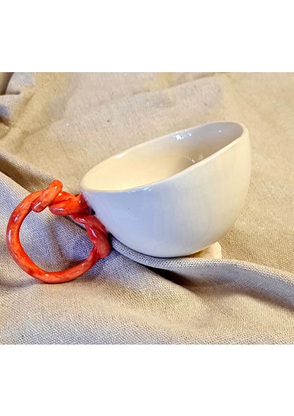 nar çiçeği fincan el Yapımı seramik