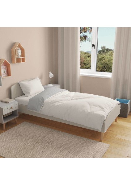 Soft Çift Renkli Tek Kişilik Nevresim Takımı - Bej / Taş modelleri