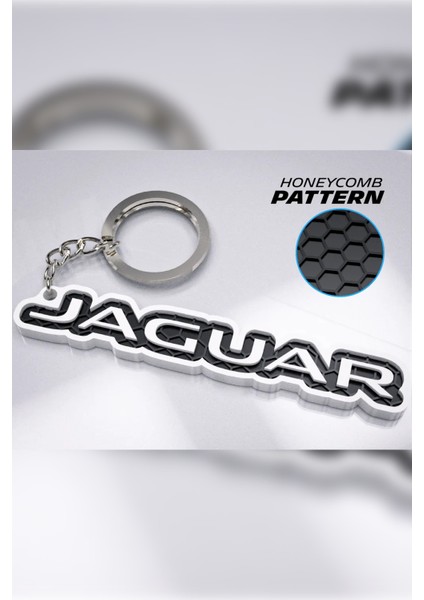 Jaguar Anahtarlık – 3D Baskı Jaguar Logolu Şık Anahtarlık | Araba Tutkunlarına Özel