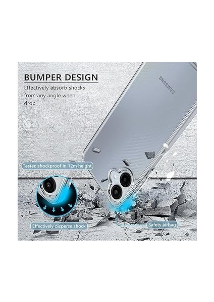 Samsung Galaxy A06 Uyumlu Darbe Önleyici Sararmaya Dayanıklı Airbag Korumalı Ultra Slim Tpu Şeffaf Silikon Kılıf (Şeffaf, Samsung Galaxy A06) modelleri