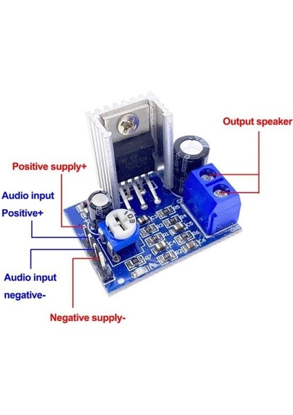 TDA2030A Ses Yükseltici Power Supply Modülü 6-12V - Dimmer Ayarlı Kompakt Amfi - Anfi fiyatları