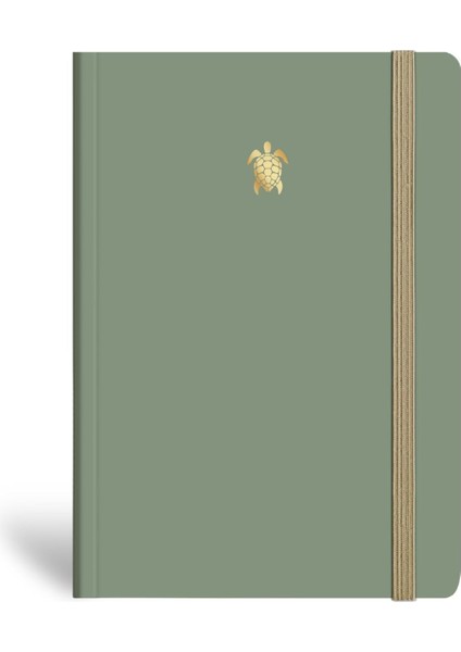 Minimal Defter Çizgili Yeşil 17X24CM