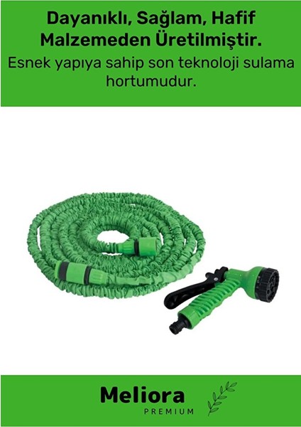 Dayanıklı Kırılmaz 3 Modlu Uzayan Bahçe Sulama Araç Yıkama Hortumu 5 /15 Metre fiyatları