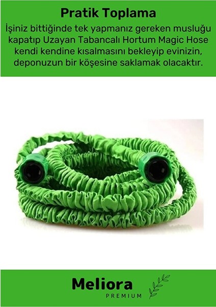 Dayanıklı Kırılmaz 3 Modlu Uzayan Bahçe Sulama Araç Yıkama Hortumu 5 /15 Metre fırsatları