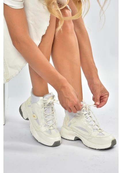 V312415009 Beyaz Bilekli Spor Ayakkabı Sneakers fiyatları