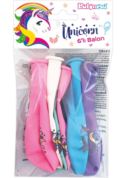 2 Adet Unıcorn Poşet Içi 6'lı Balon fiyatları