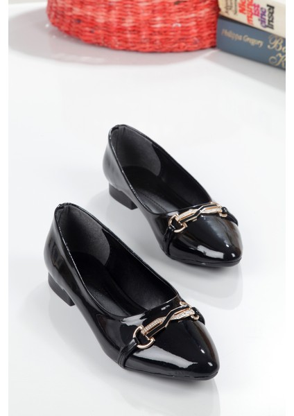 Klasik Taşlı Sivri Burun Kadın Babet fırsatları