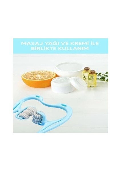 6 Tekerlekli Boyun Bacak Ayak Bel Masaj Aleti Çok Fonksiyonlu Manuel