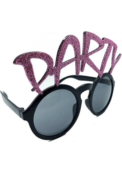 Party Yazılı Simli Pembe Renk Parti Gözlüğü fiyatları