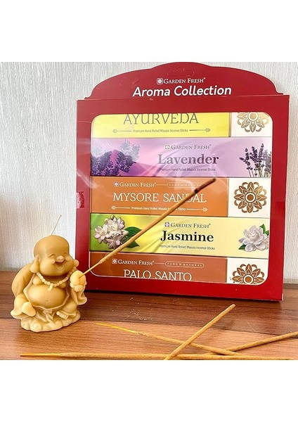 Make It Easier Garden Fresh Aroma Collection Tütsü Seti (Premium Hand Rolled Collection Incense Sticks)