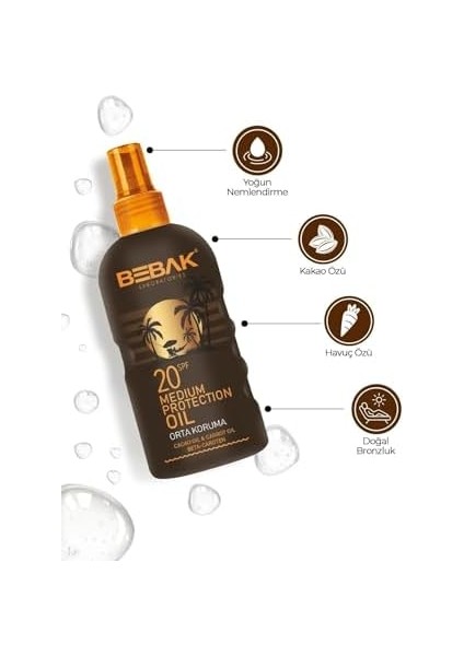 Bebak Güneş Yağı 20 Spf 150 ml modelleri