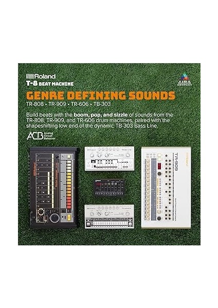 Aıra Compact T-8 Beat Machine | Ultra Mobil Bas Makinesi Sesleri | Tr-Rec Davul Sıralayıcı | Altı Ritim Parçası | Entegre Efektler | USB ve Mıdı Bağlantıları indirimleri