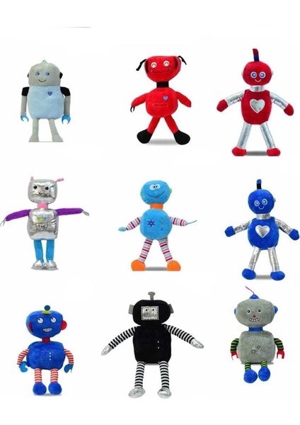 62895 Peluş 35 cm Robotlar -1 Adet Stokta Olan Gönderilir