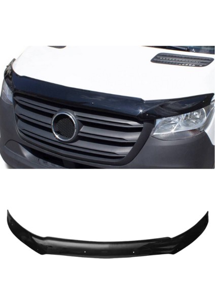 Mercedes Sprinter 2018-2025 Kaput Rüzgarlığı Koruyucu Siyah Kaput Koruma Aksesuarı