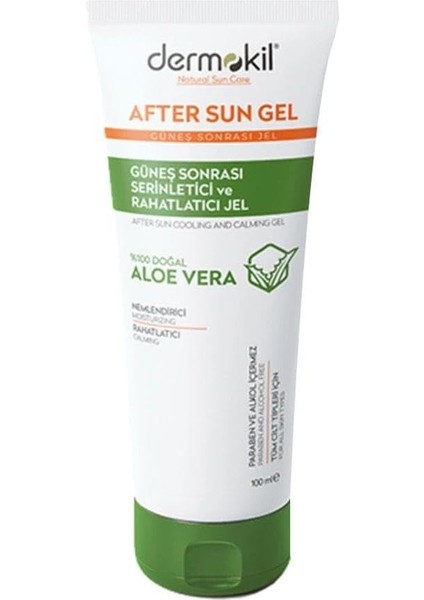 Dermokil After Sun Gel 100 ml Güneş Sonrası Serinletici ve Rahatlatıcı Jel