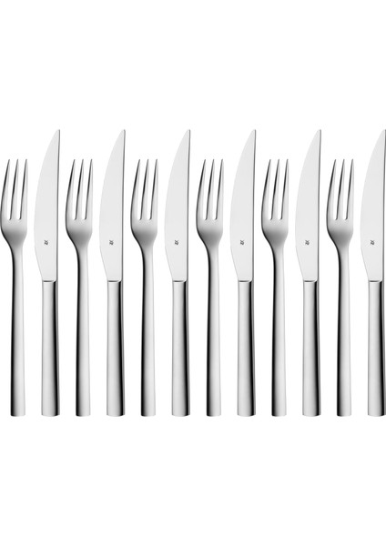 12'li Nuova Et & Pizza Çatal Bıçak Seti