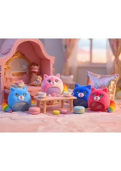Sürpriz Peluş Kedi - 5 Koleksiyonluk Karakter, Gökkuşağı Kuyruklu, Yumuşacık & Güvenli Oyuncak, Çocuklar Için Karne Hediyesi | Tatil Hediyesi | Doğumgünü Hediyesi, Eğlenceli Arkadaşı fiyatları