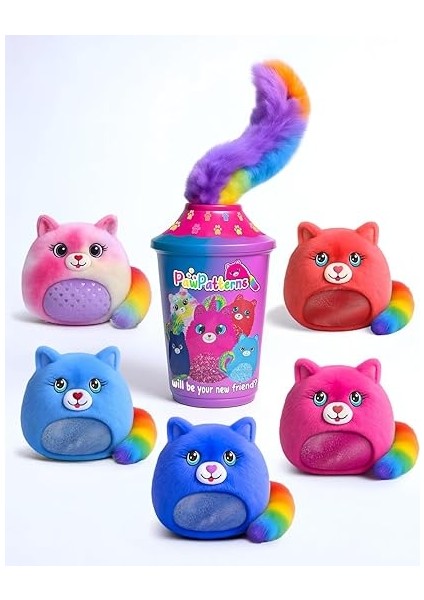 Sürpriz Peluş Kedi - 5 Koleksiyonluk Karakter, Gökkuşağı Kuyruklu, Yumuşacık & Güvenli Oyuncak, Çocuklar Için Karne Hediyesi | Tatil Hediyesi | Doğumgünü Hediyesi, Eğlenceli Arkadaşı modelleri