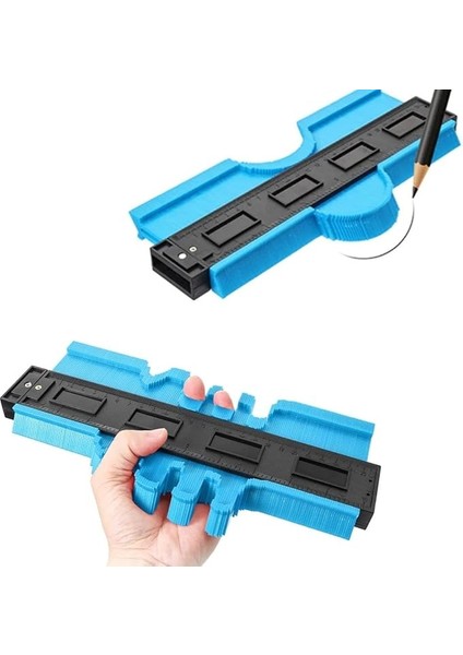 Kontur Ölçüm Cihazı Ahşap Fayans Şekillendirme Kalıbı 25 cm