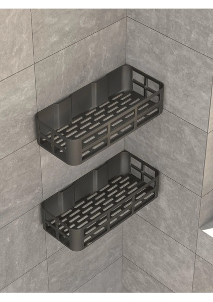 2'li Yapışkanlı Evye Altı ve Dolap Içi Düzenleyici Organizer Raf Seti modelleri