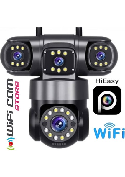 4 Kameralı Hieasy Uygulamalı Wıfı Ptz Kamera
