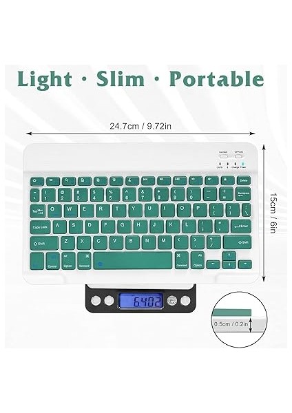 Kablosuz Klavye Mouse Seti, Bluetooth ve 2.4ghz, Sessiz Tuşlar, Windows Mac Android Ios Uyumlu, Taşınabilir Ergonomik Tasarım, Uzun Pil Ömrü (Koyu Yeşil) modelleri