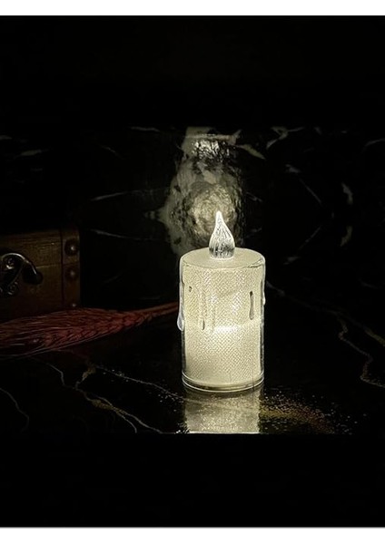 Titreyen Alevli Kristal Erimiş LED Mum 5'li Hareket Alevli Eriyen Yapay Mum Pilli LED indirimleri