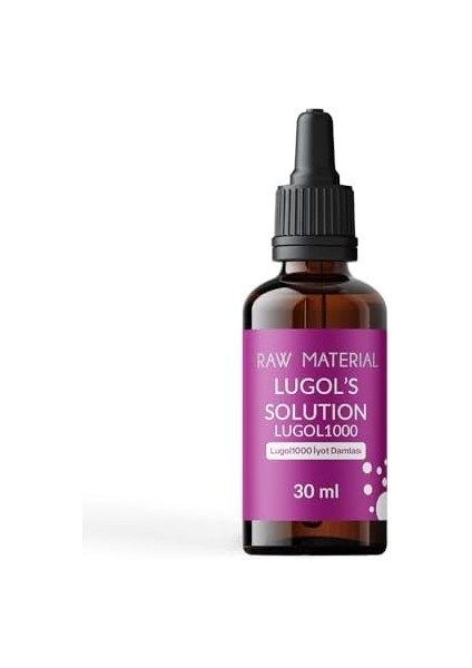 Raw Material Lugol Solüsyon 1000 Iyot Damlası 30 ml fiyatları