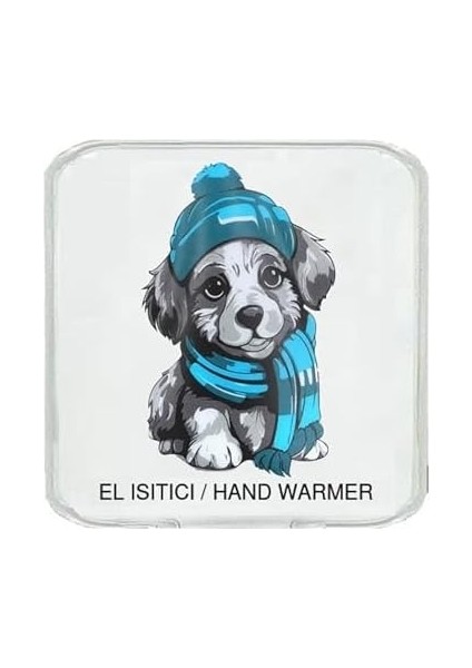Mavi Bereli Köpek Cep Sobası,el Isıtıcı,sıcak Su Torbası Pvc 10X9,5CM