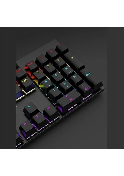 Blue Switch Mekanik Gaming Oyuncu Klavyesi 11 Animasyonlu Rainbow LED Işıklı fiyatları