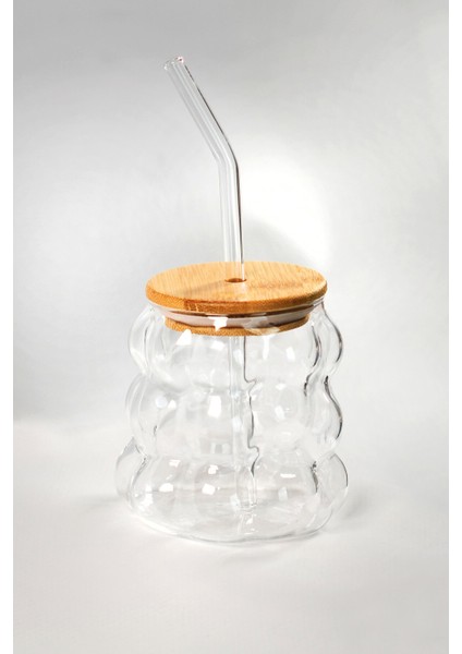 3 Adet Paçi Bambu Kapak Üzüm Desenli Pipetli Kupa 300 cc fiyatları