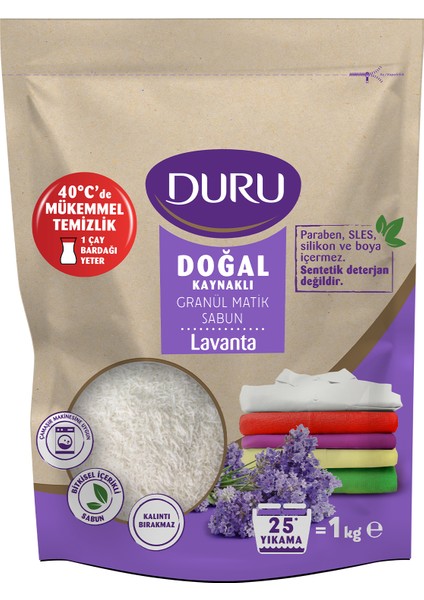 4 Adet Duru Granül Sabun Lavanta 1000 G fiyatları