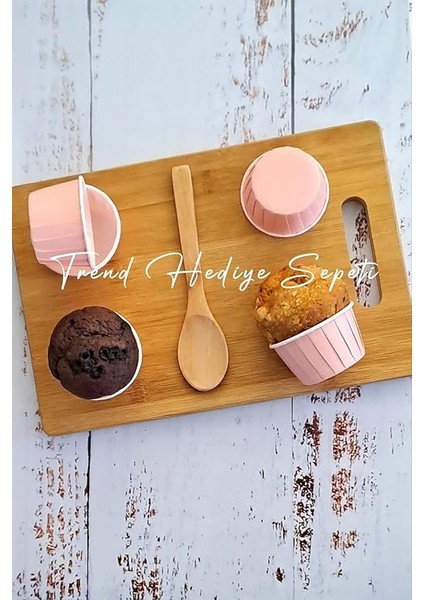 Hediye Sepeti 50'li Soft Pastel Pembe Muffin Cupcake Kalıbı Kek Kapsülü, Muffin Kek Kalıbı, Airfryer Uyumlu fiyatları