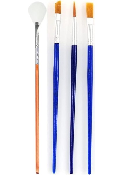 - Neon Fırça Seti/çocuklar ve Yetişkinler Için Hobi Boya Fırçaları/ahşap, Cam, Metal, Kumaş, Tuval Boyama Seti/akrilik Boya, Sulu Boya, Guaj Boya, Yağlı Boya Için Kullanıma Uygundur (4)