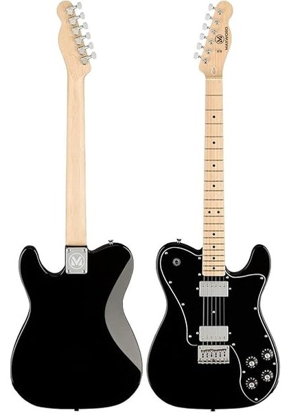 TLX-60BK-ST Telecaster Maple Klavye Hh Profesyonel Elektro Gitar fırsatları