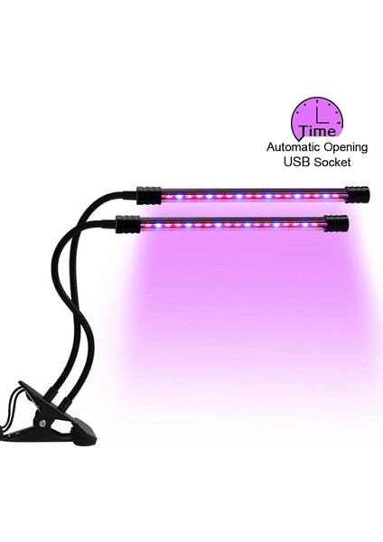 Bitki ve Çiçek Büyütme Işığı LED Aydınlatma Tam Spektrumlu Büyüme Lambası Bitkilerin Ihtiyacı Olan Isı ve Işık 2 Kollu Işık Modu Sy-Led2 modelleri