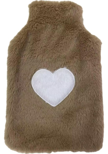 Sıcak Su Torbası Peluş Kalpli,bej Termofor 27X17CM 1 Litre fiyatları