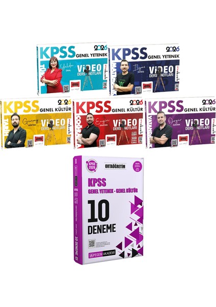 2026 Kpss Türkçe Matematik Tarih Coğrafya Vatandaşlık Video Ders Notları - 2026 Kpss Ortaöğretim Çözümlü 10 Deneme